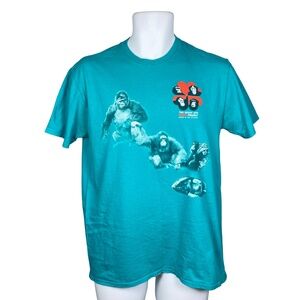 Vintage 90s Zoo Atlanta The Great Ape Heart Project T Shirt Mens Size L